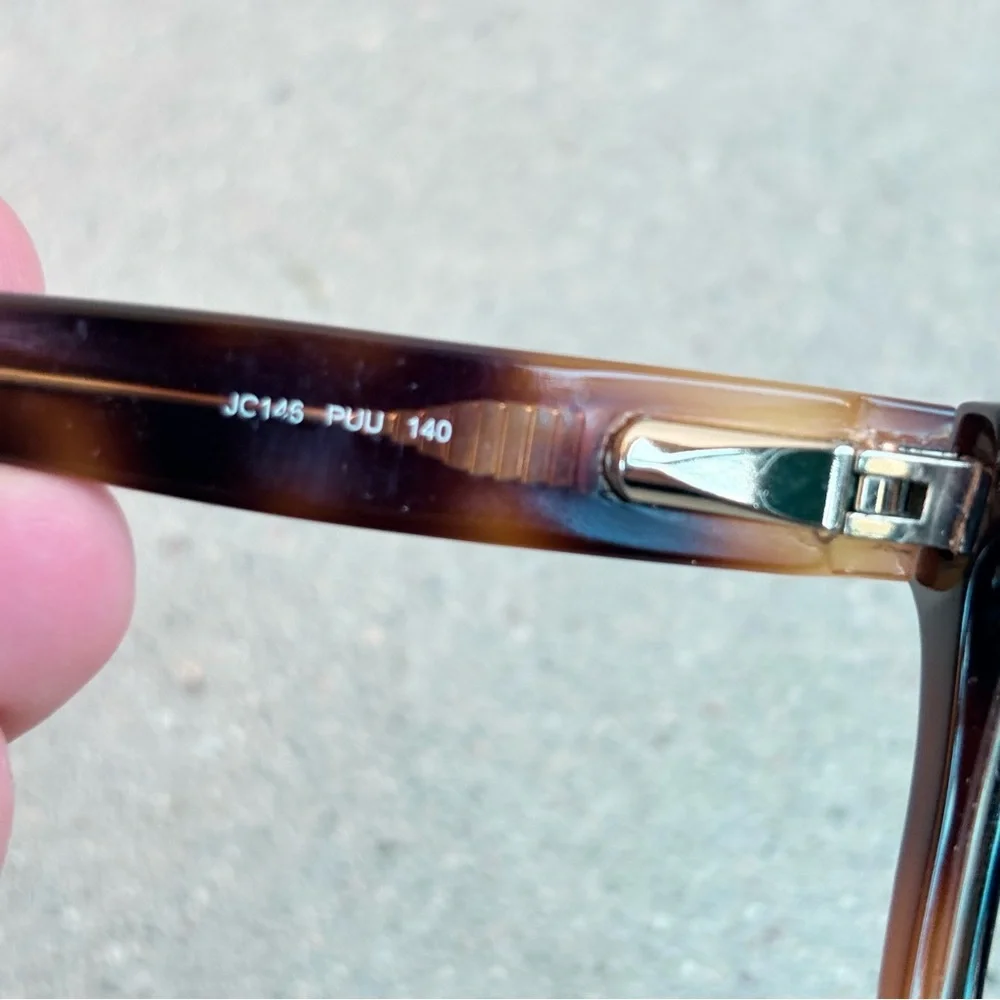 Jimmy Choo Tortoiseshell Women Cat Eye Eyeglass Frames JC145 PUU 140 Frames Only